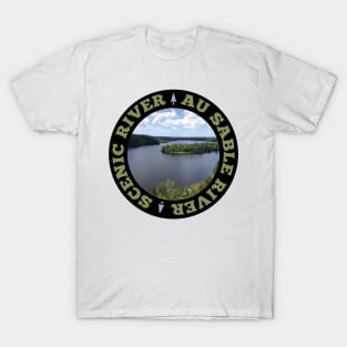 Au Sable River Scenic River circle T-Shirt